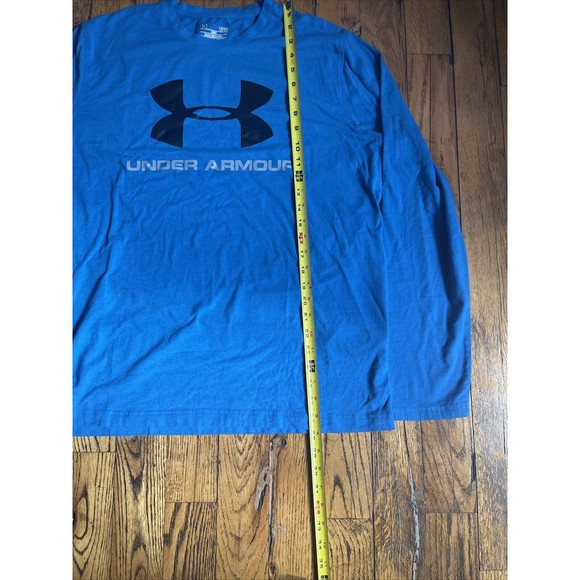 Men’s Large Under Armour Long Sleev T Shirt Blue - Picture 4 of 6